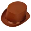 Hög hatt, satin brun