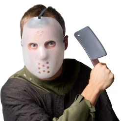 Hockeymask, självlysande inkl yxa