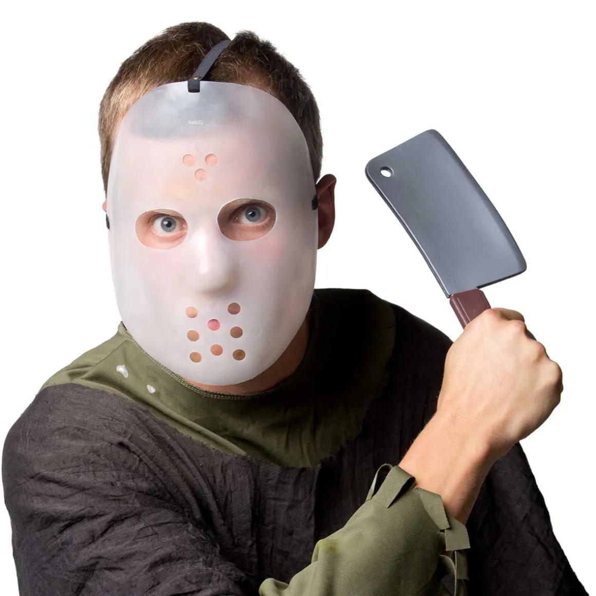 Hockeymask, självlysande inkl yxa