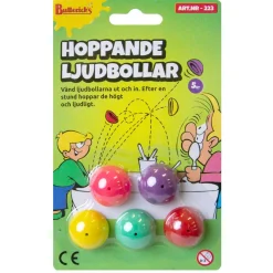 Hoppande ljudbollar 5 st