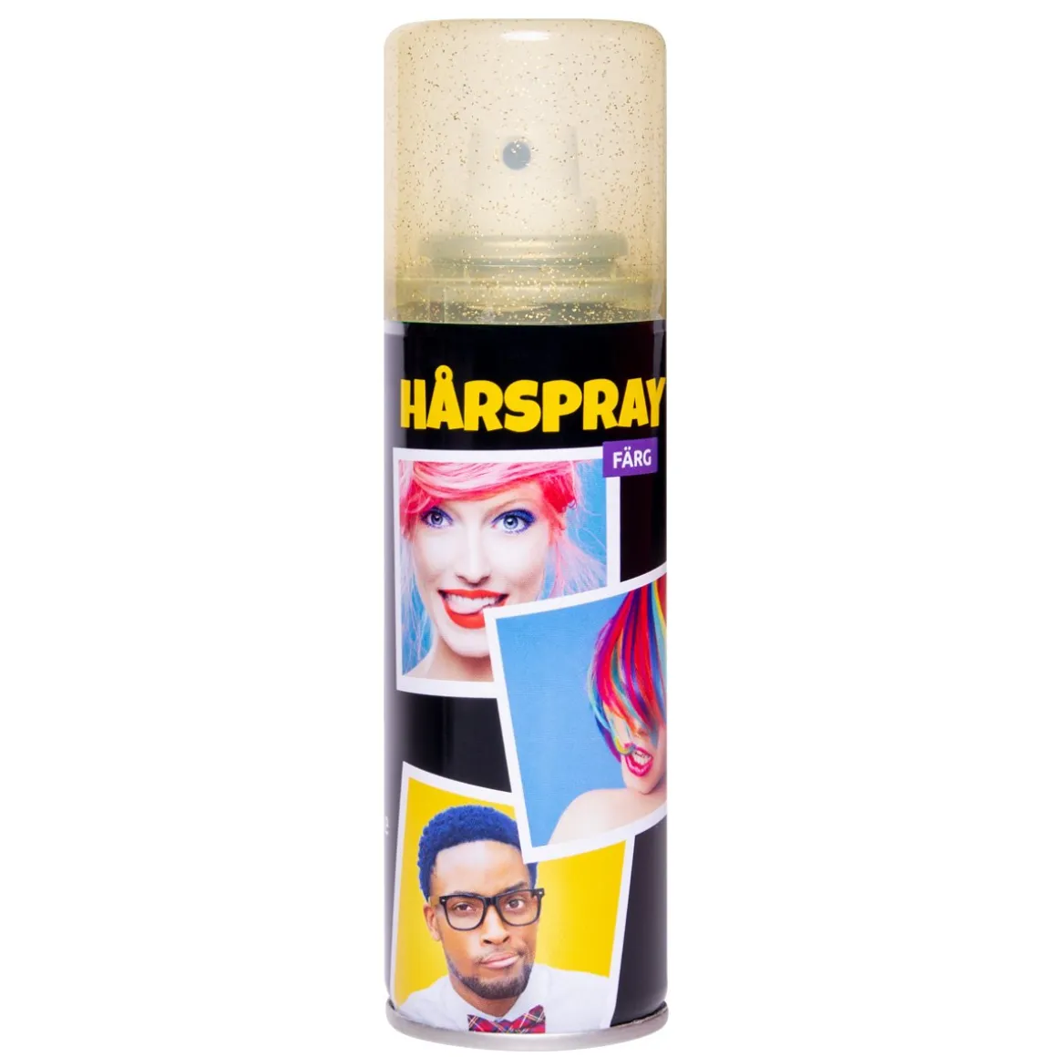 Hårspray, guldglitter