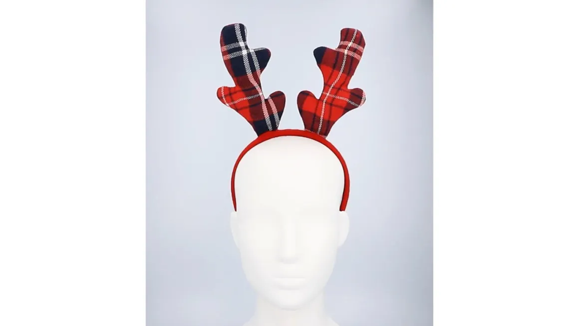 Juldiadem, tartan reindeer