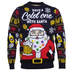 Jultröja, have a cold one with santa LED XS