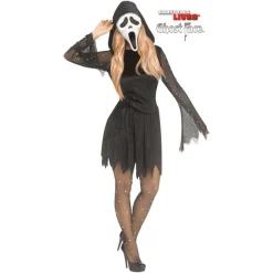 Klänning, Pearl Velour Bling Ghost Face