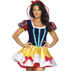 Klänning, prinsessa vit/gul