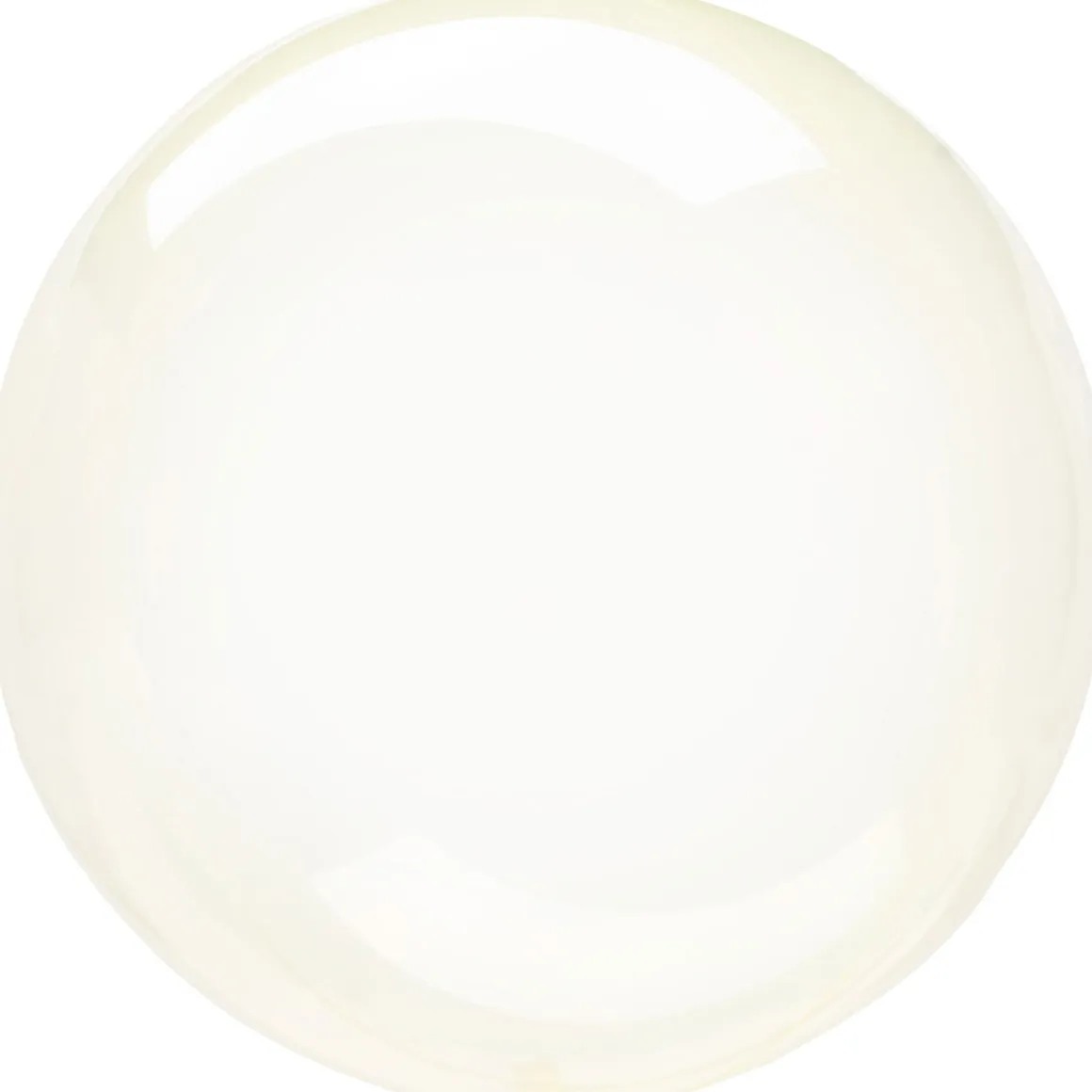 Klotballong, transparent gul 40 cm