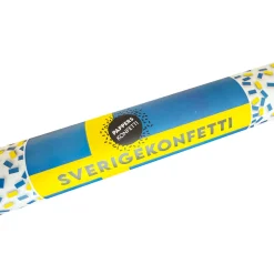 Konfettibomb, blå/gul 60 cm