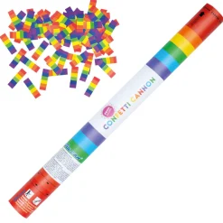 Konfettibomb, regnbåge 60 cm