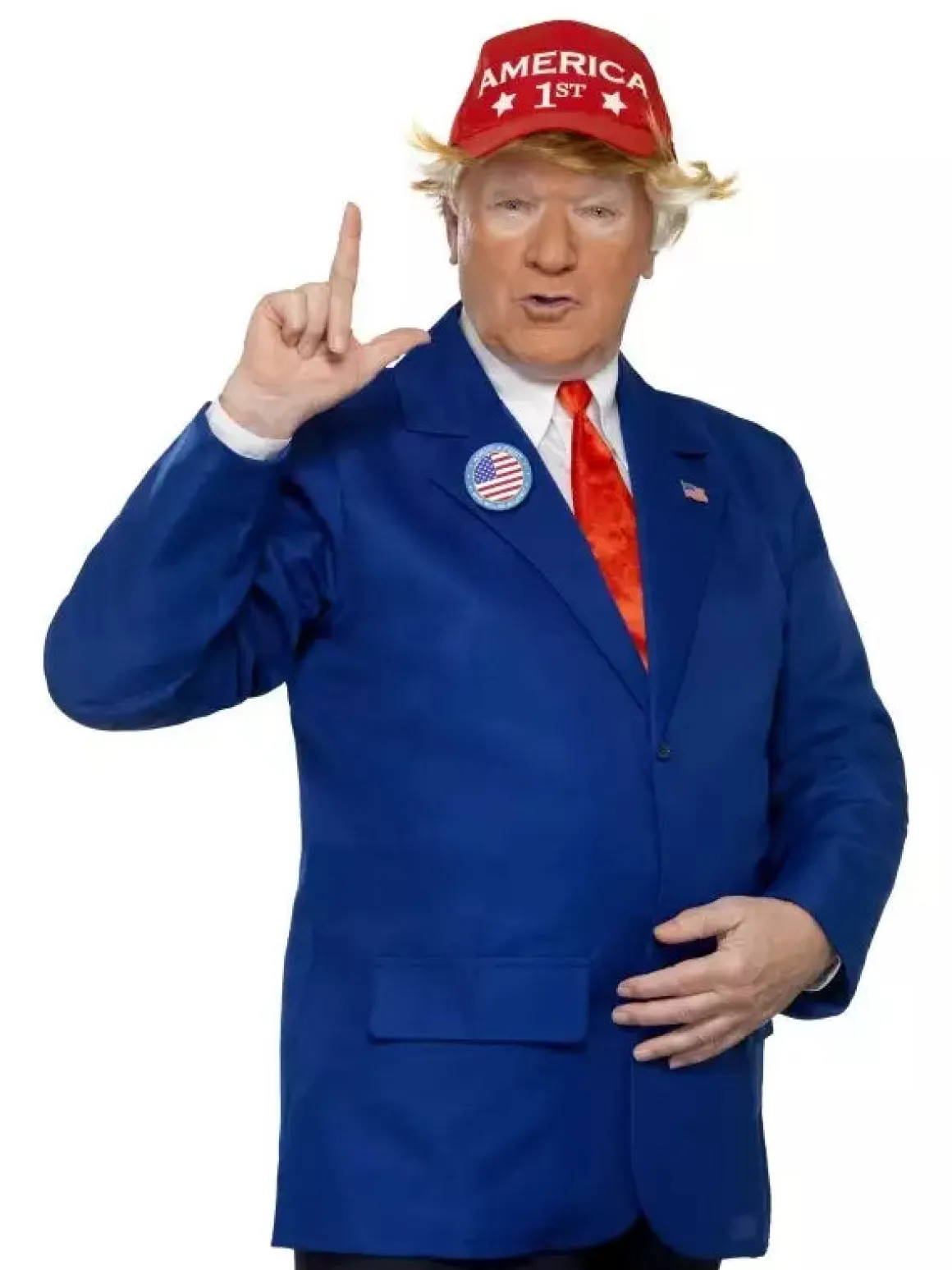 Kostym, President blå/röd L