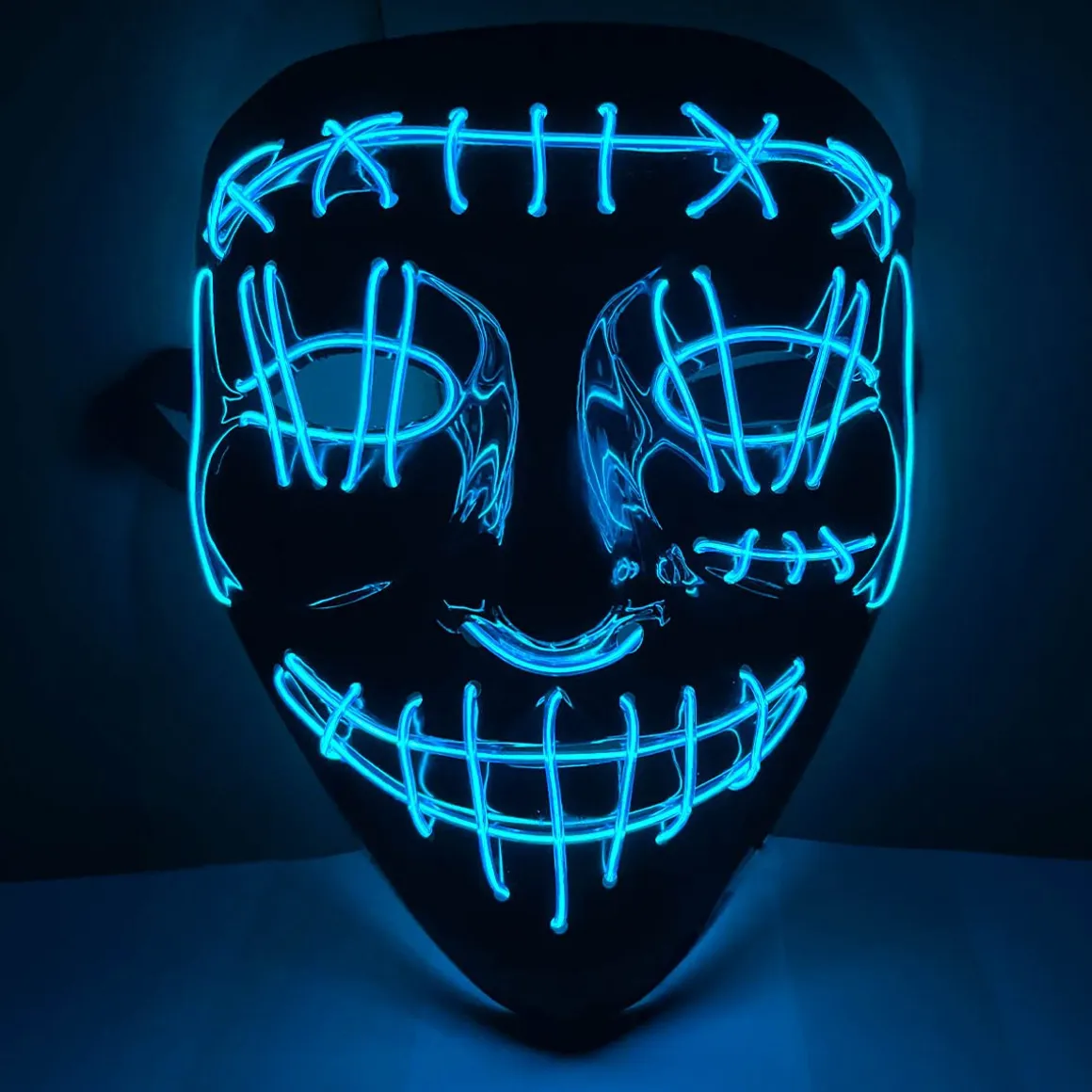 LED-mask, killer smile blue
