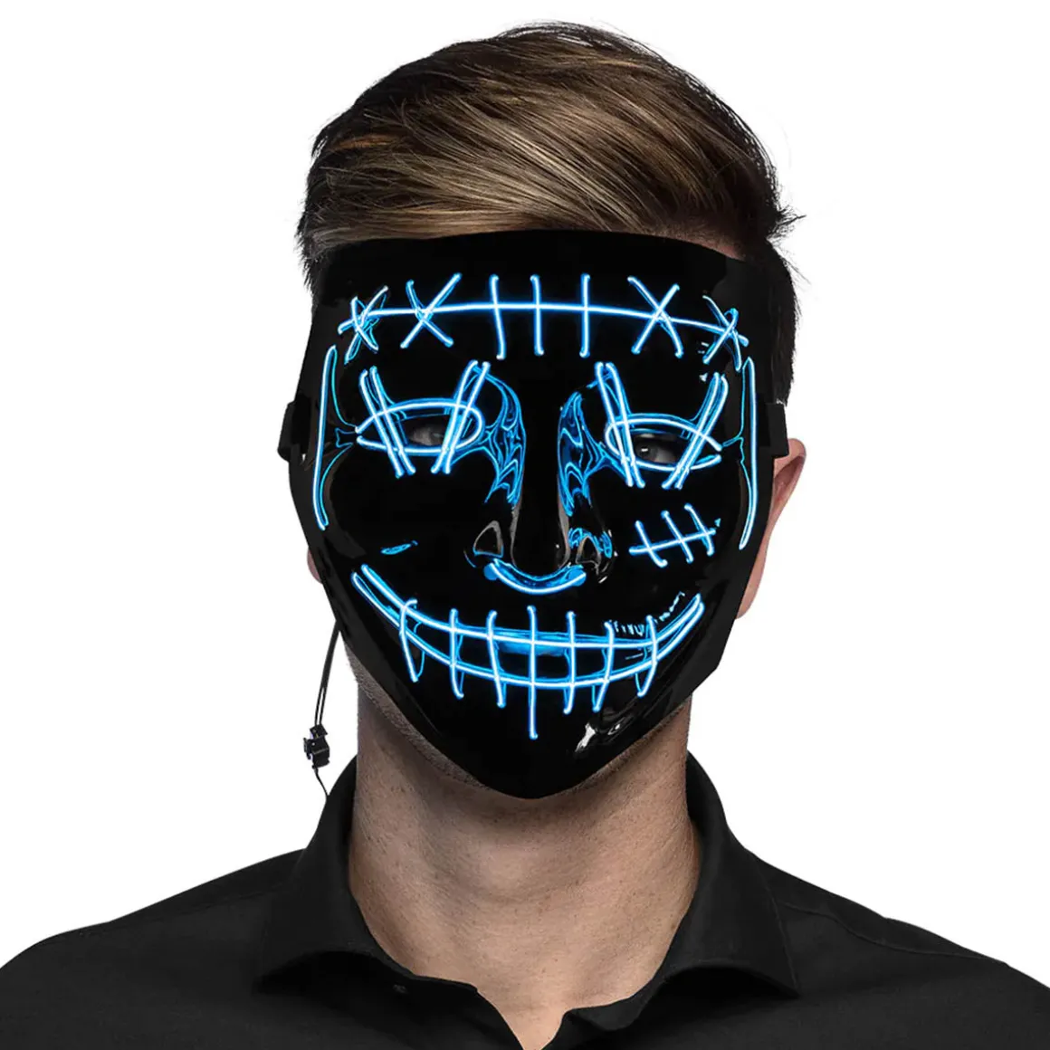 LED-mask, killer smile blue