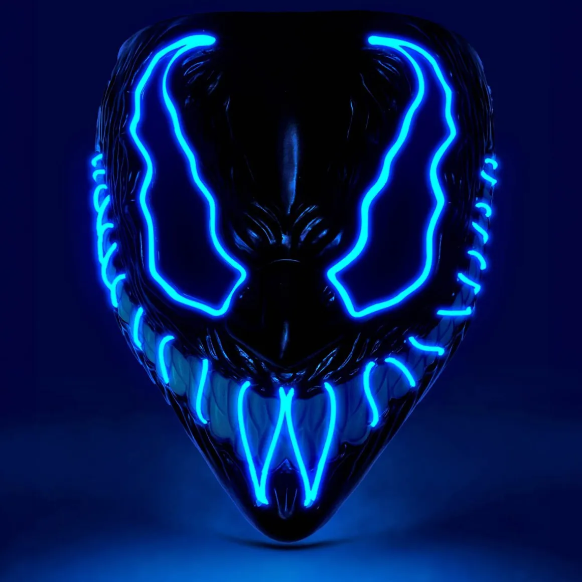 LED-mask, monster blå