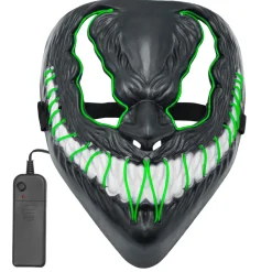 LED-mask, monster grön