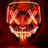 LED-mask, scary röd