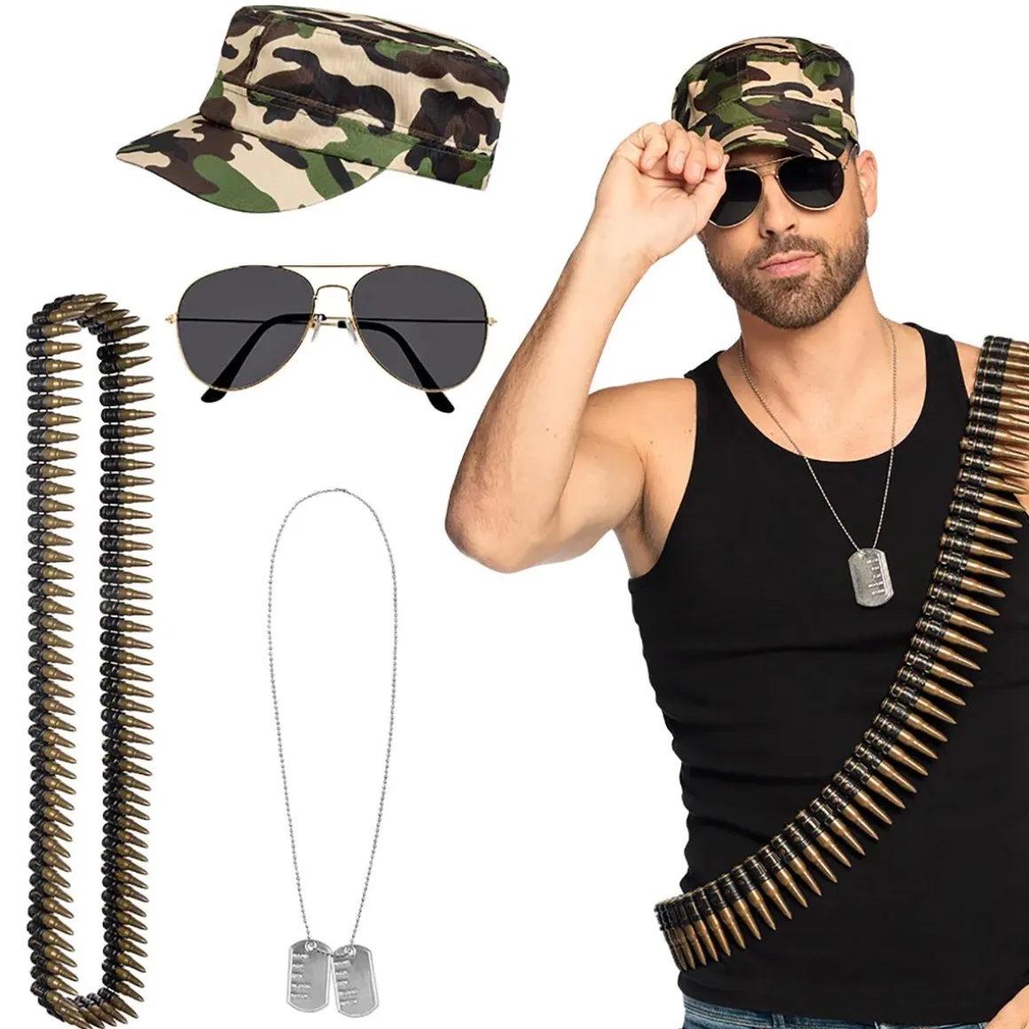 Maskeradset, militär