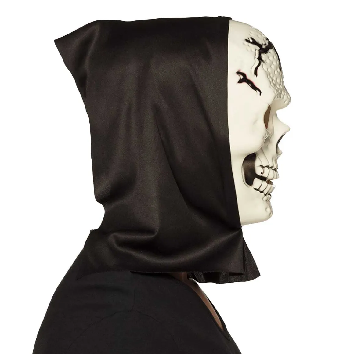 Mask, skelett med huva