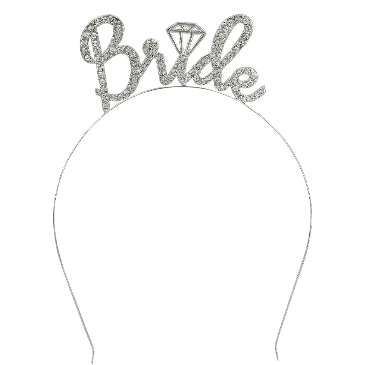 Metalltiara, bride diamond