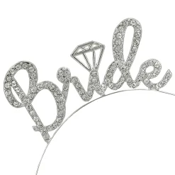 Metalltiara, bride diamond
