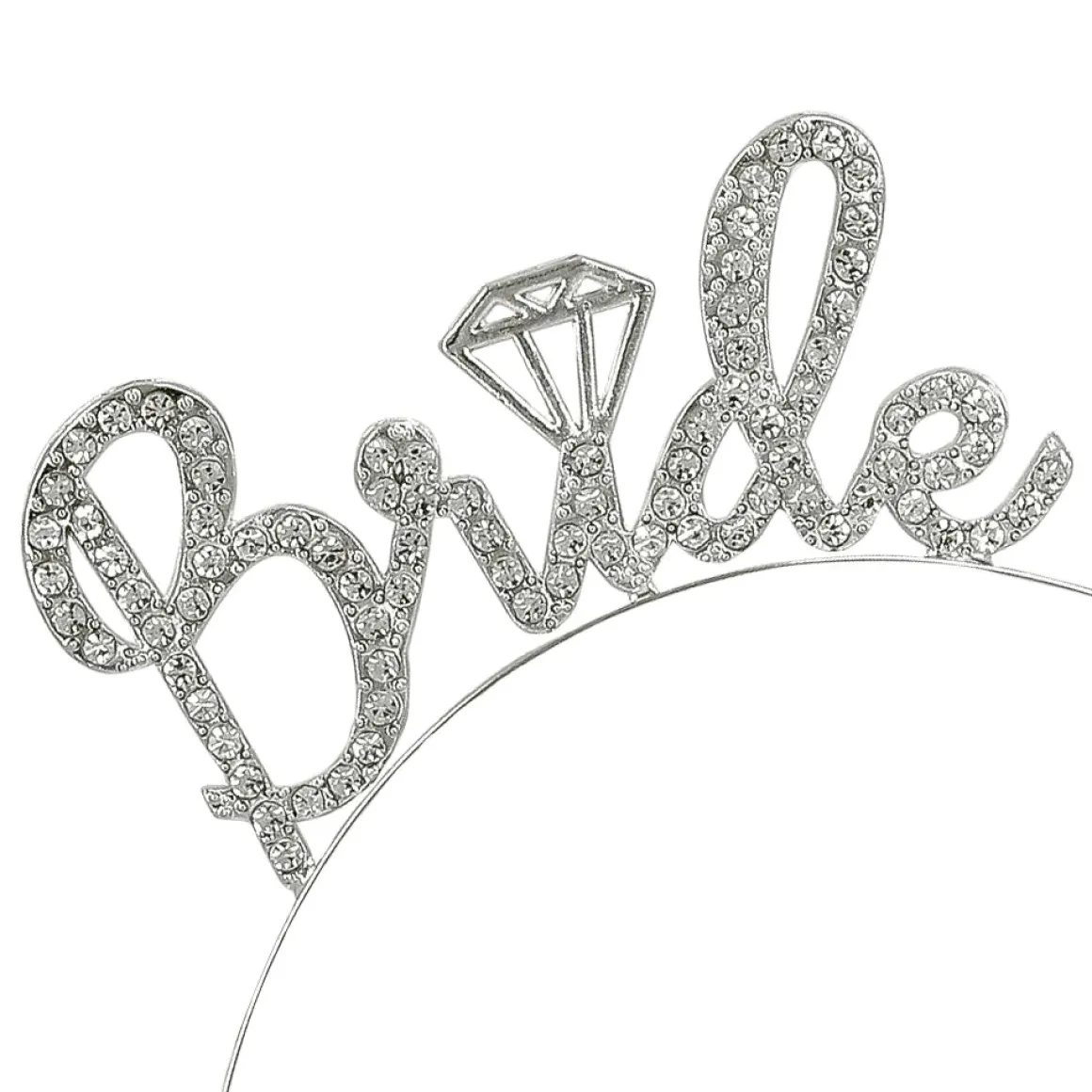 Metalltiara, bride diamond