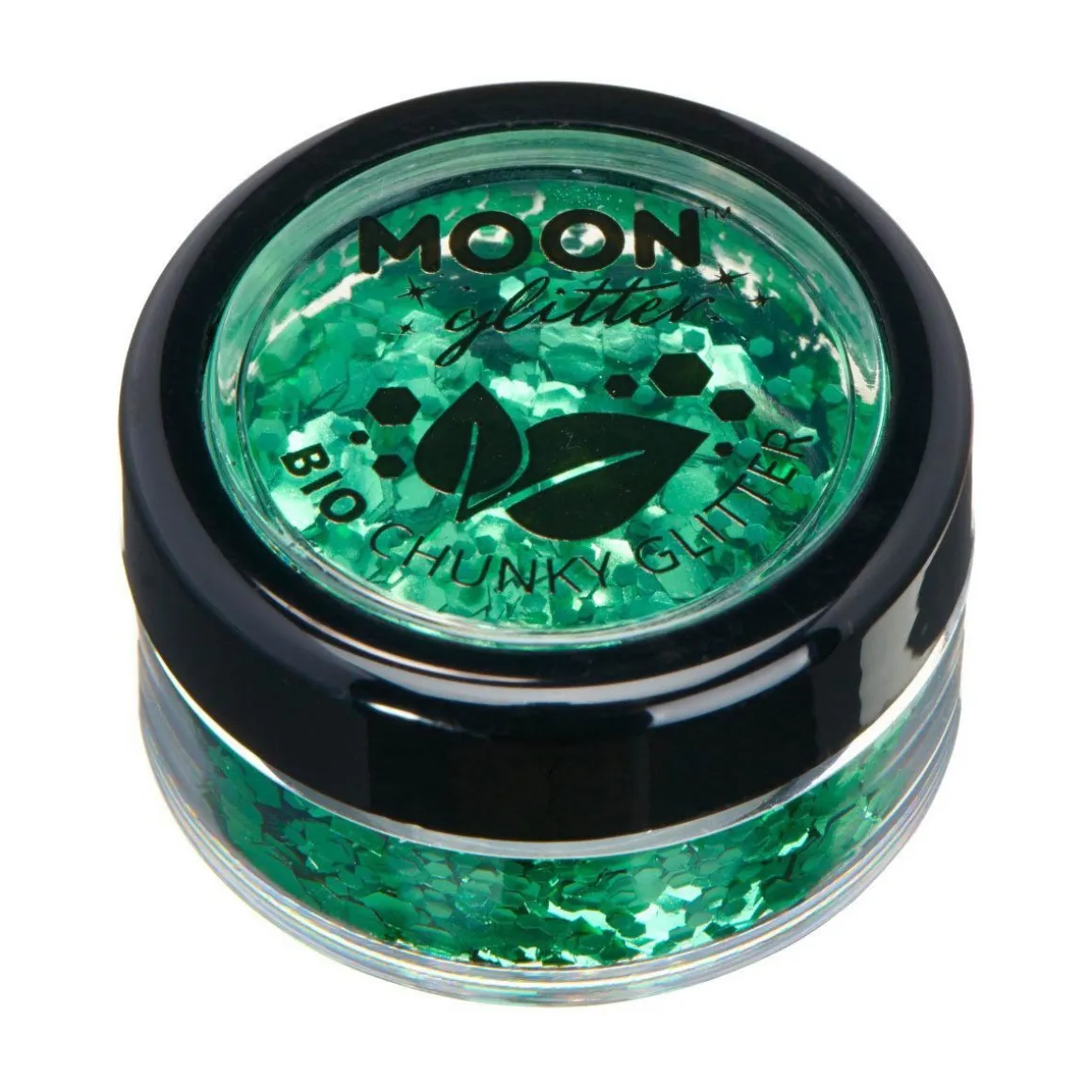 Moon Glitter Bio Chunky Glitter, green 3 g
