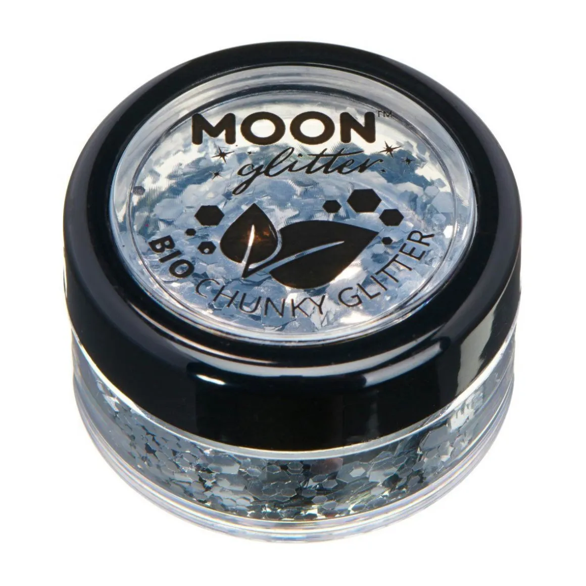 Moon Glitter Bio Chunky Glitter, silver 3 g