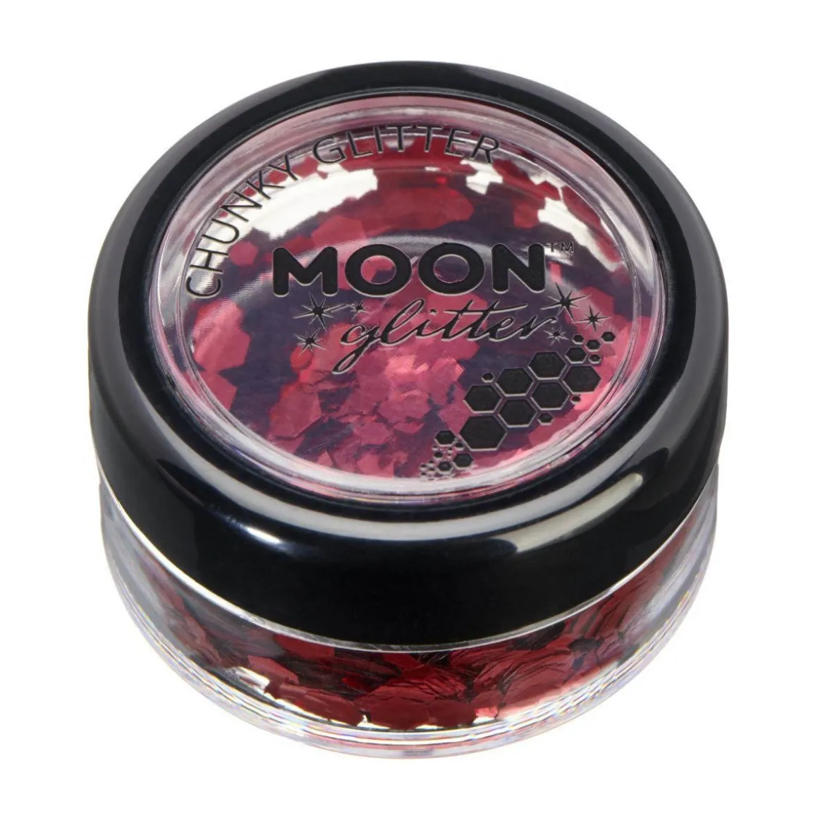 Moon Glitter Classic Chunky Glitter, red 3 g