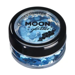 Moon Glitter Holographic Chunky Glitter, blue 3 g