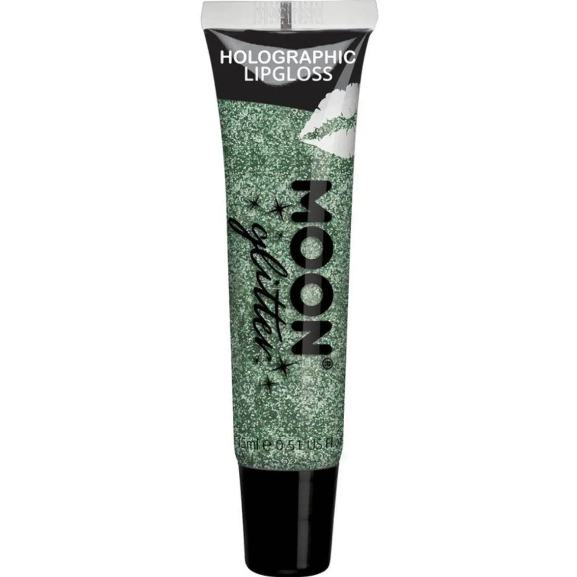 Moon Glitter Holographic Glitter Lipgloss, green 15 ml