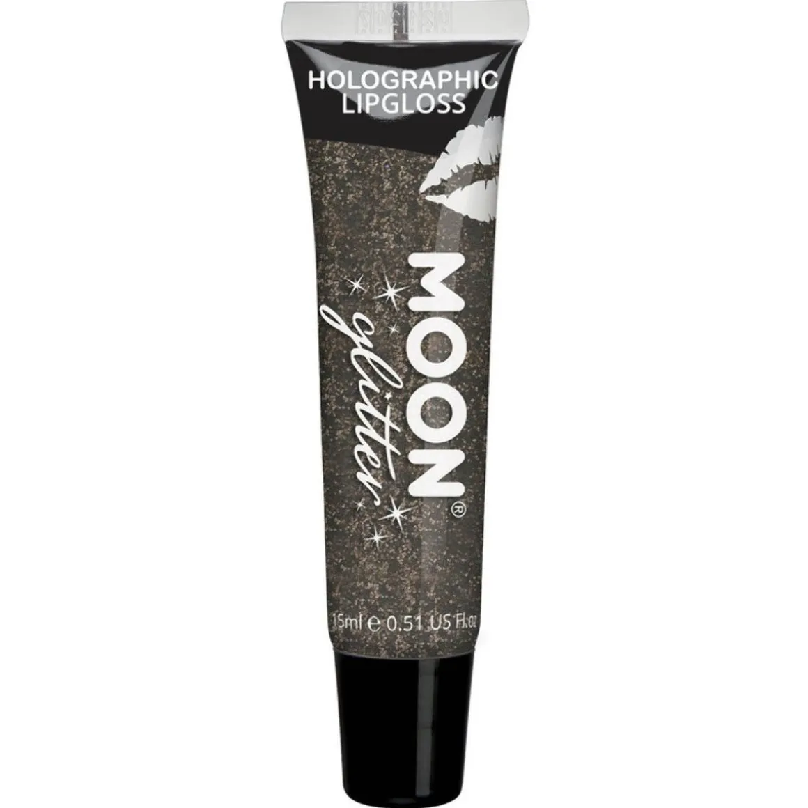 Moon Glitter Holographic Glitter Lipgloss, black 15 ml