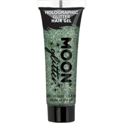 Moon Glitter Holographic Glitter Hair Gel, green 20 ml