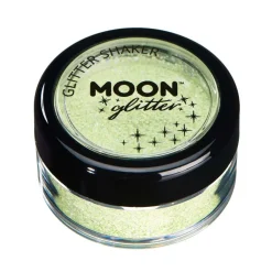 Moon Glitter i burk shaker, pastell grön 3 g