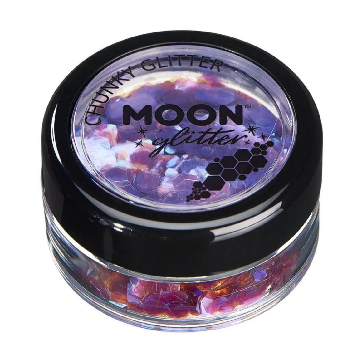 Moon Glitter Iridescent Chunky Glitter, purple 3 g
