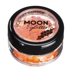 Moon Glitter Iridescent Chunky Glitter, orange 3 g