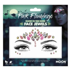 Moon glow in the dark kroppsstenar, Pink Flamingo