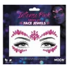 Moon Neon UV kroppsstenar, Intense Pink Face Jewels