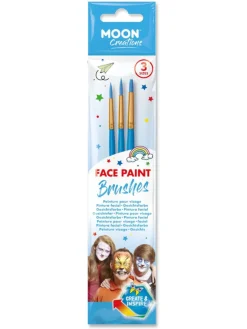 Moon Sminkpenslar, blå 3-pack