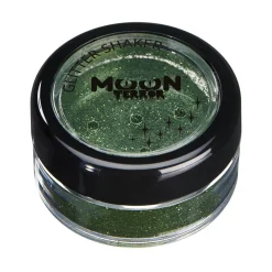 Moon Terror Halloween Glitter Shakers, green 5 g