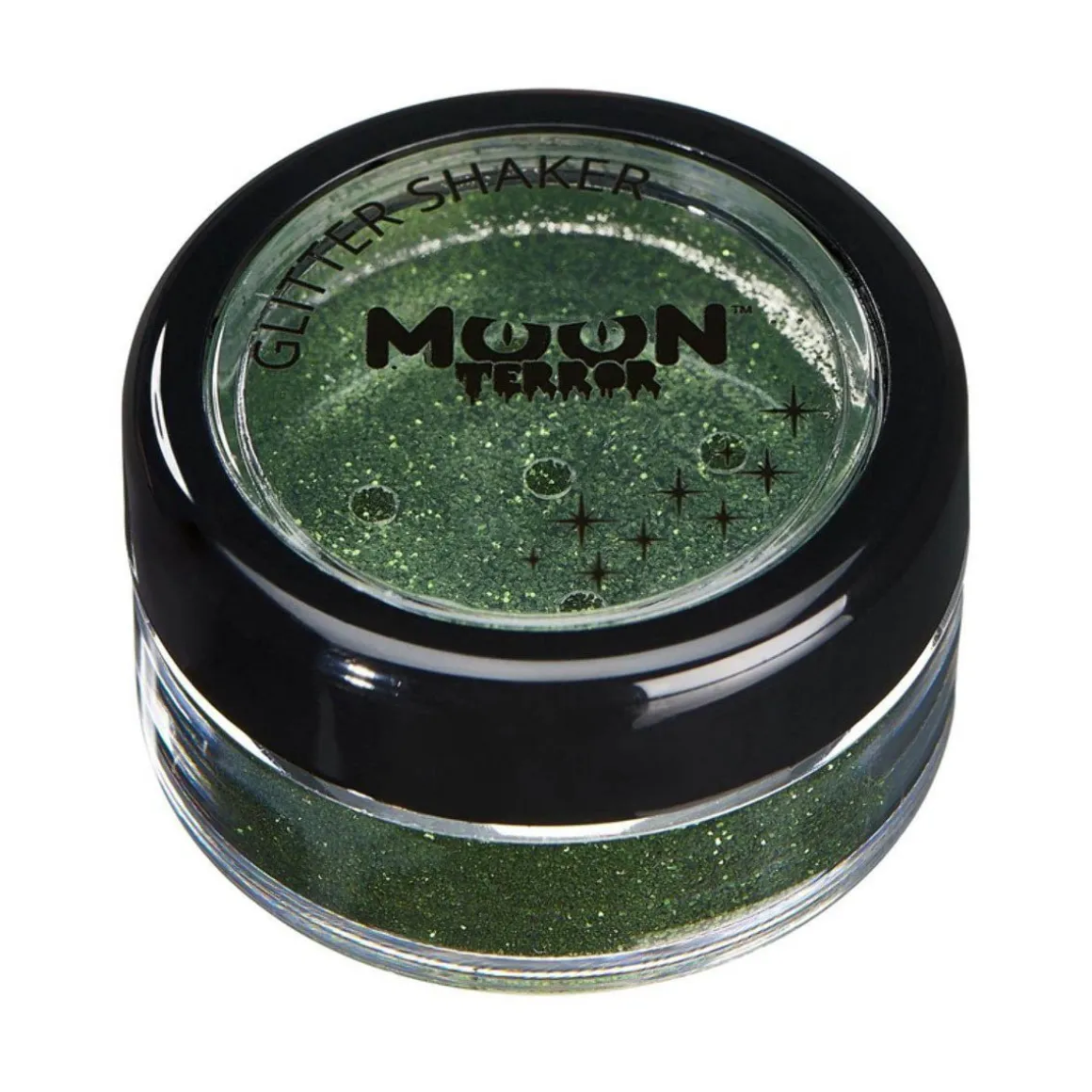 Moon Terror Halloween Glitter Shakers, green 5 g
