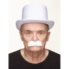 Mustasch, barkeep vit