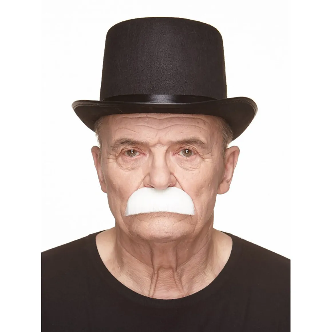 Mustasch, barkeep vit