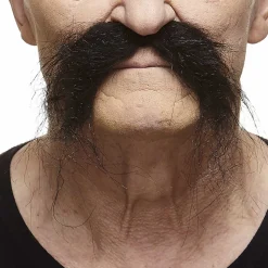 Mustasch, biker svart