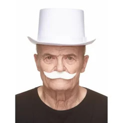 Mustasch, captain vit
