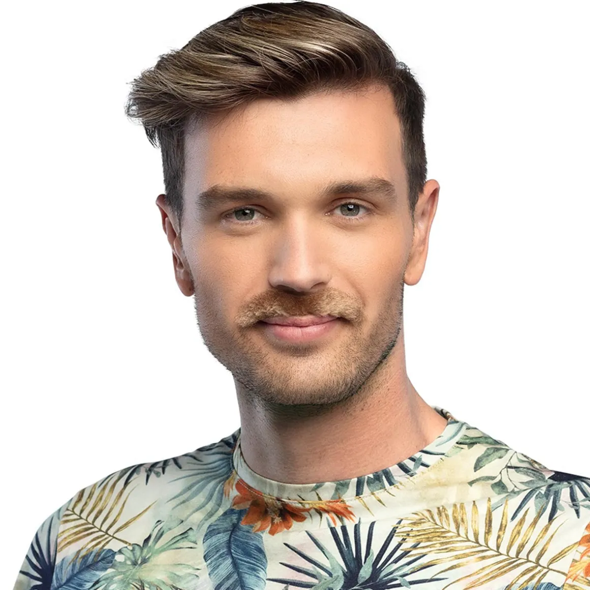 Mustascher, naturlig 6 st