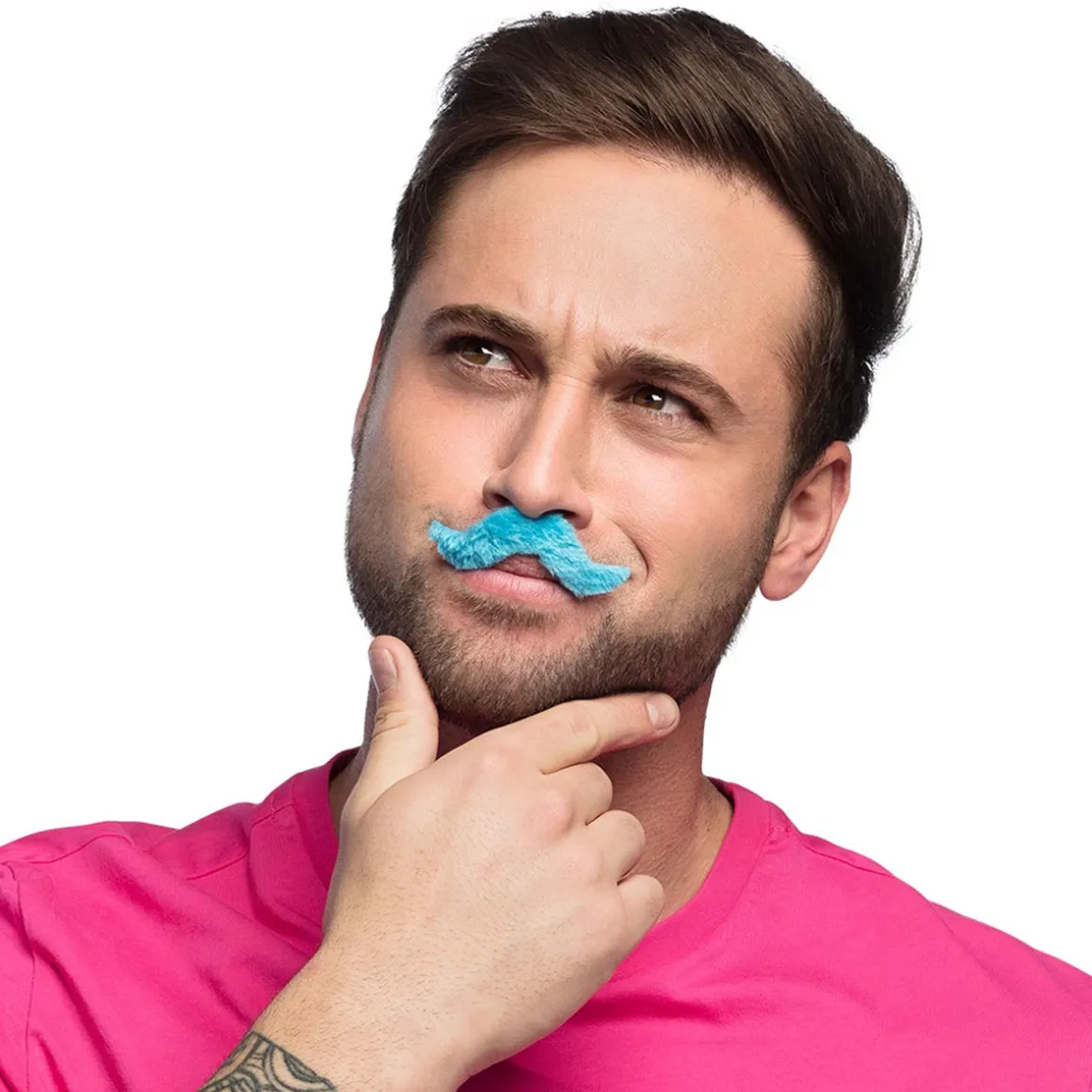 Mustascher, neon 5 st