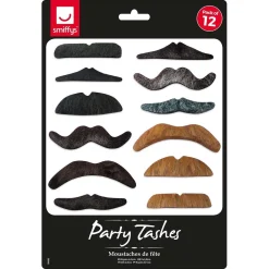 Mustascher, 12 st Smiffys