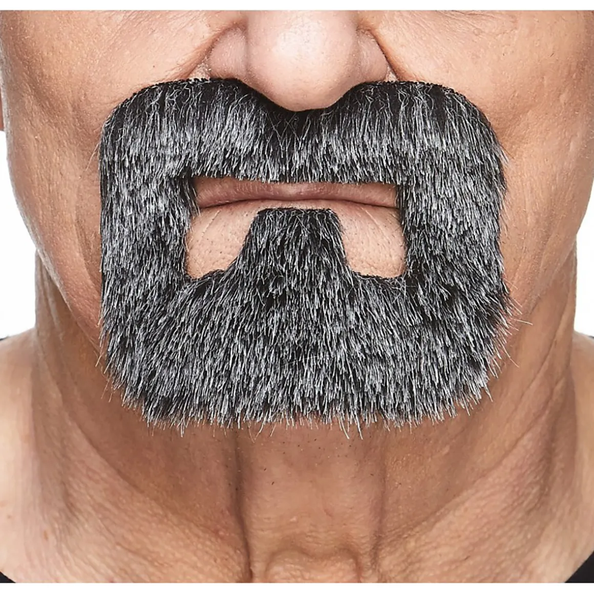 Mustasch, handyman svart/vit