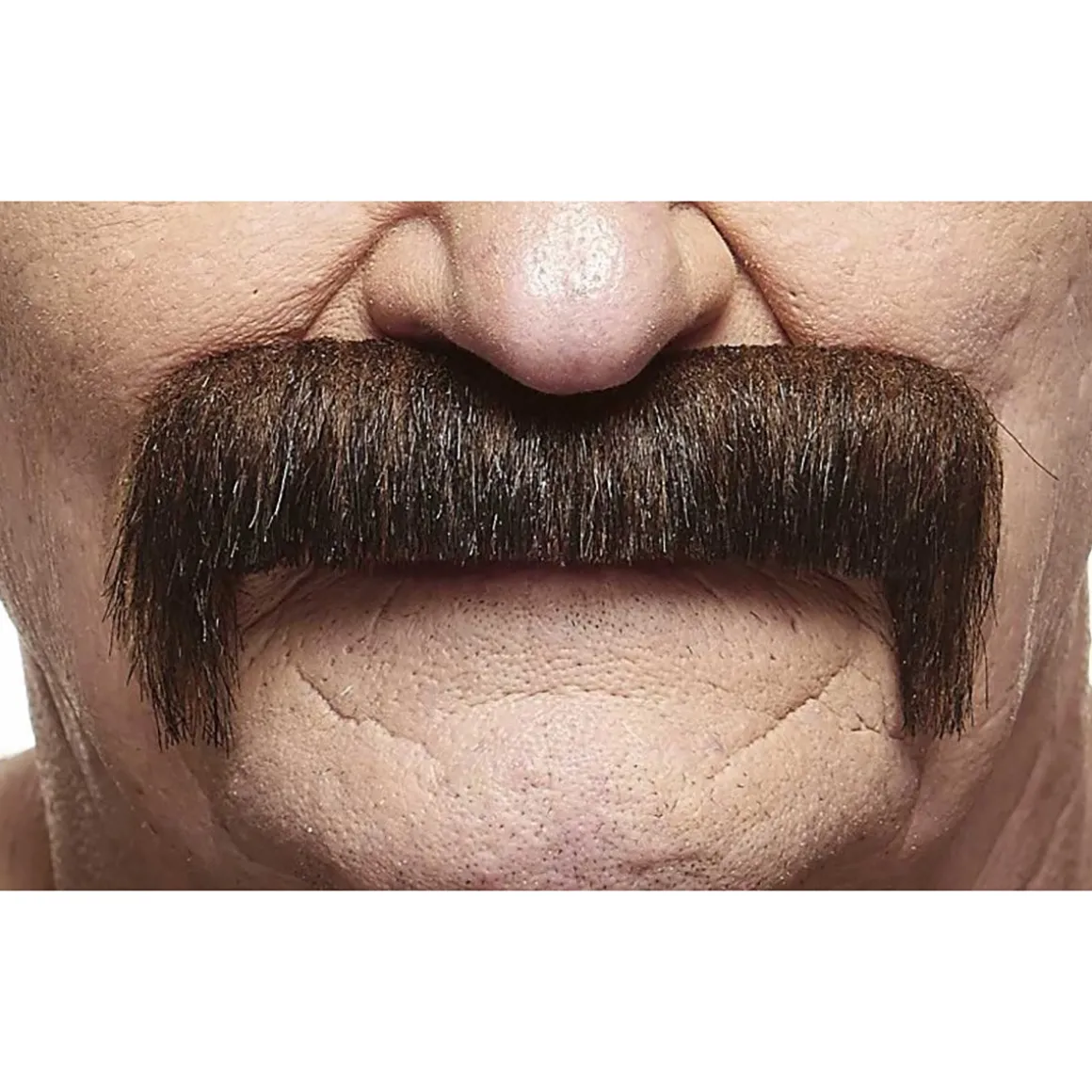 Mustasch, magnum brun/grå