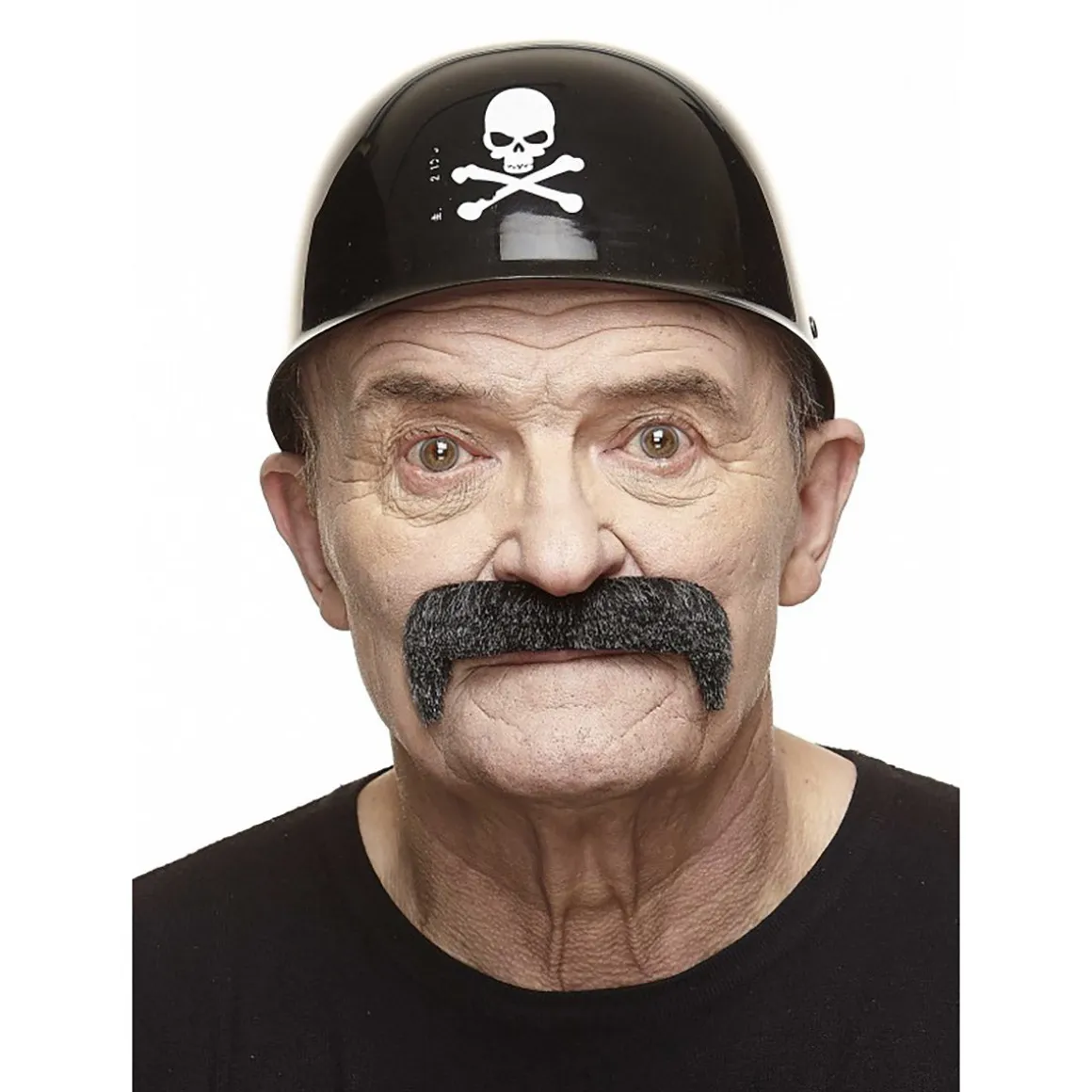 Mustasch, magnum grå