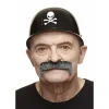 Mustasch, magnum svart/vit