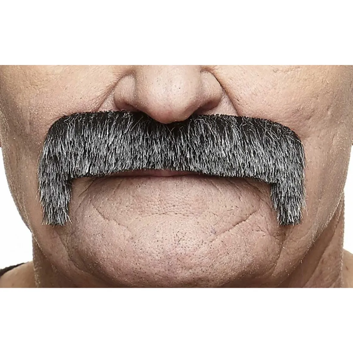 Mustasch, magnum svart/vit
